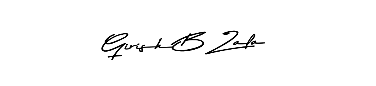 The best way (Asem Kandis PERSONAL USE) to make a short signature is to pick only two or three words in your name. The name Girish B Zala include a total of six letters. For converting this name. Girish B Zala signature style 9 images and pictures png